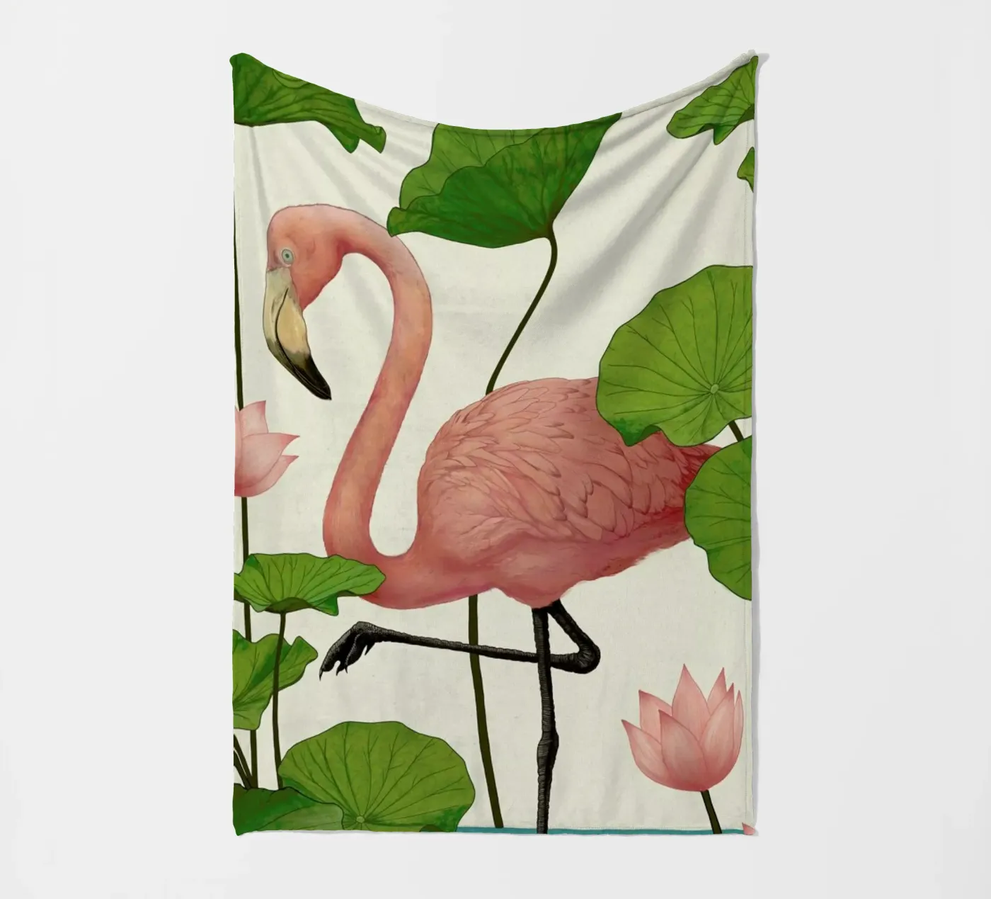 Flamingo Fleecedecke von Laura Graves