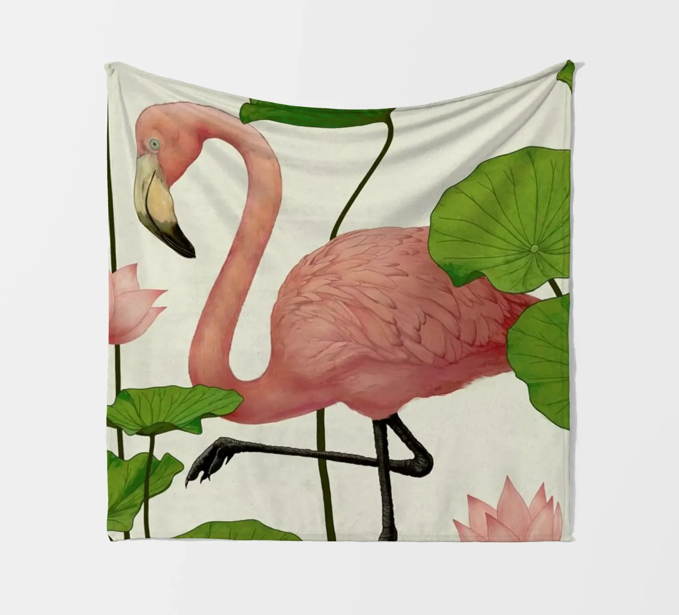 Flamingo Fleecedecke von Laura Graves