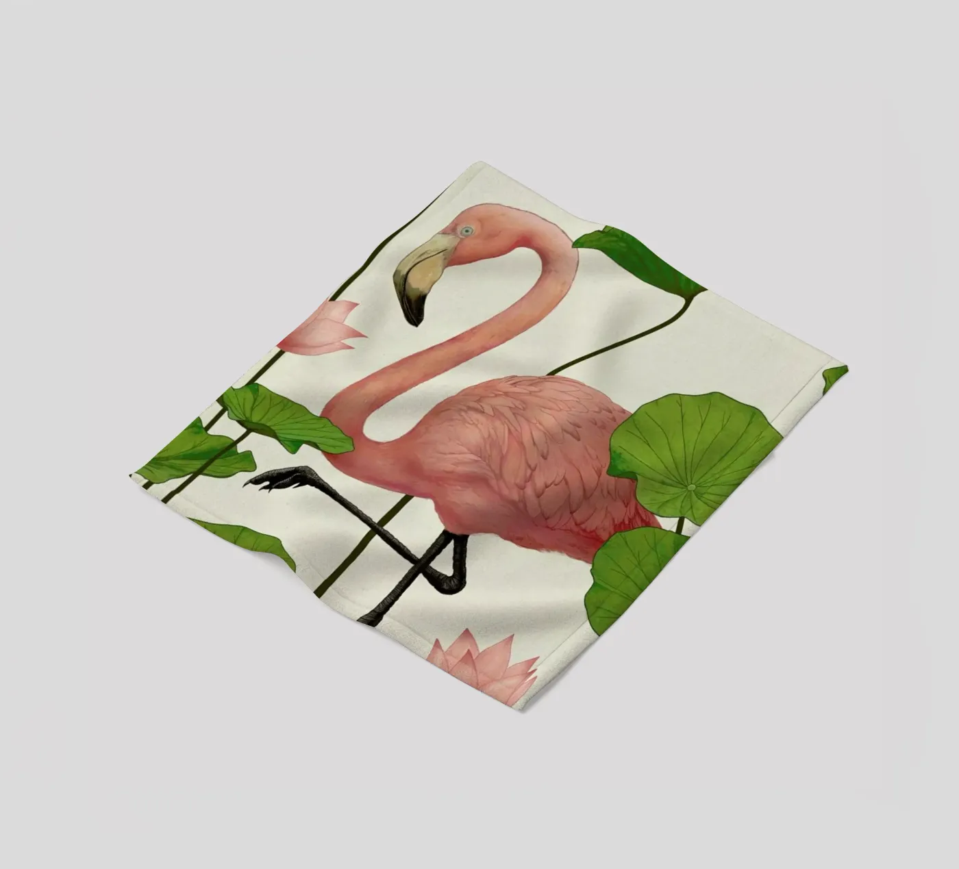 Flamingo Fleecedecke von Laura Graves