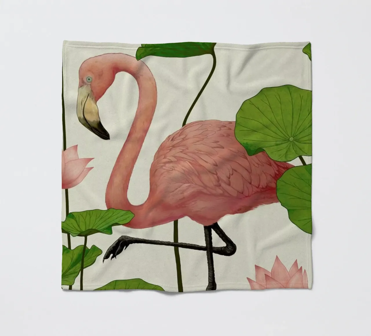 Flamingo Fleecedecke von Laura Graves