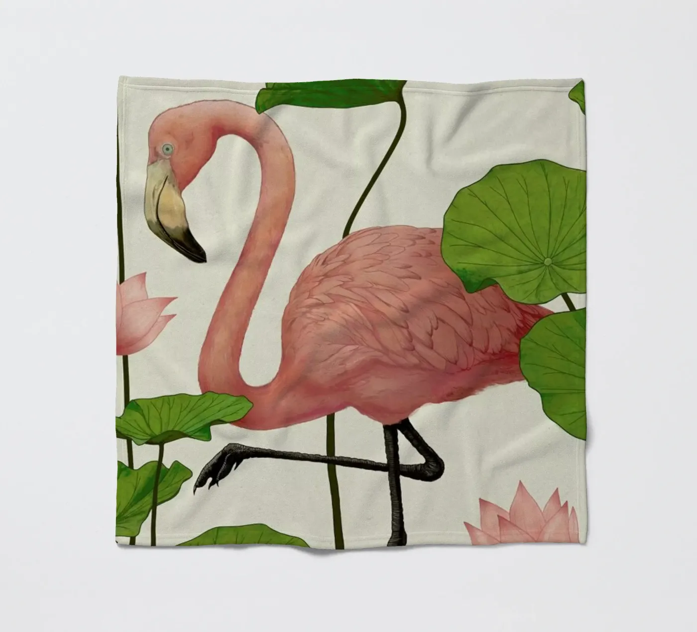 Flamingo Fleecedecke von Laura Graves