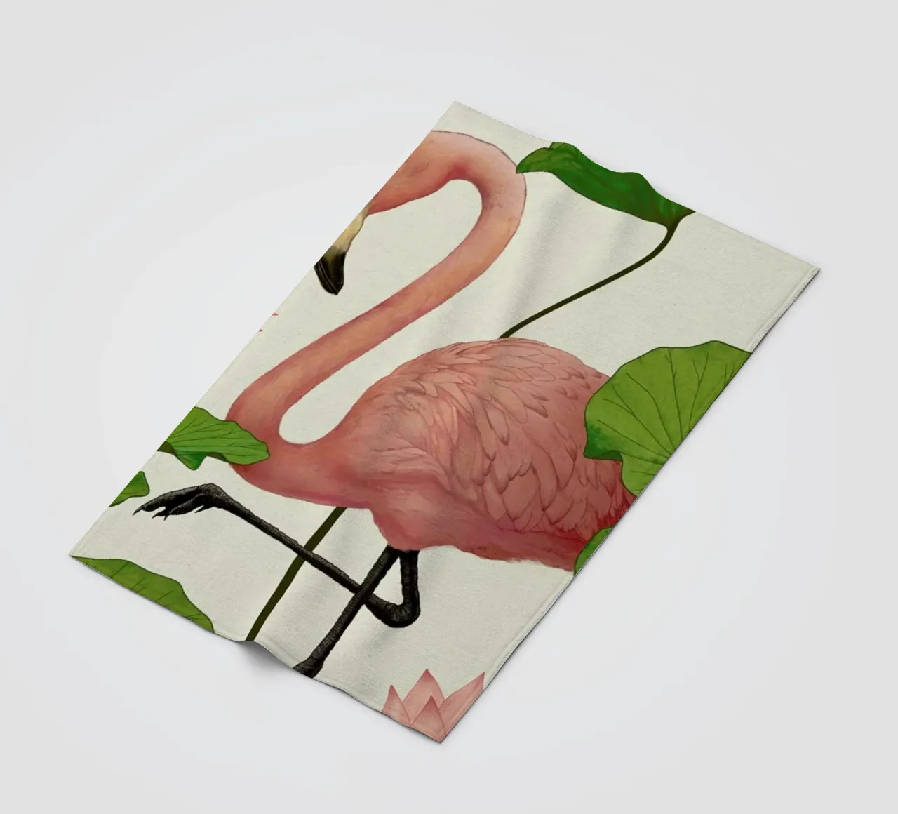 Flamingo Fleecedecke von Laura Graves
