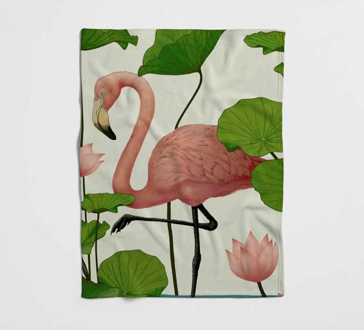 Flamingo Fleecedecke von Laura Graves