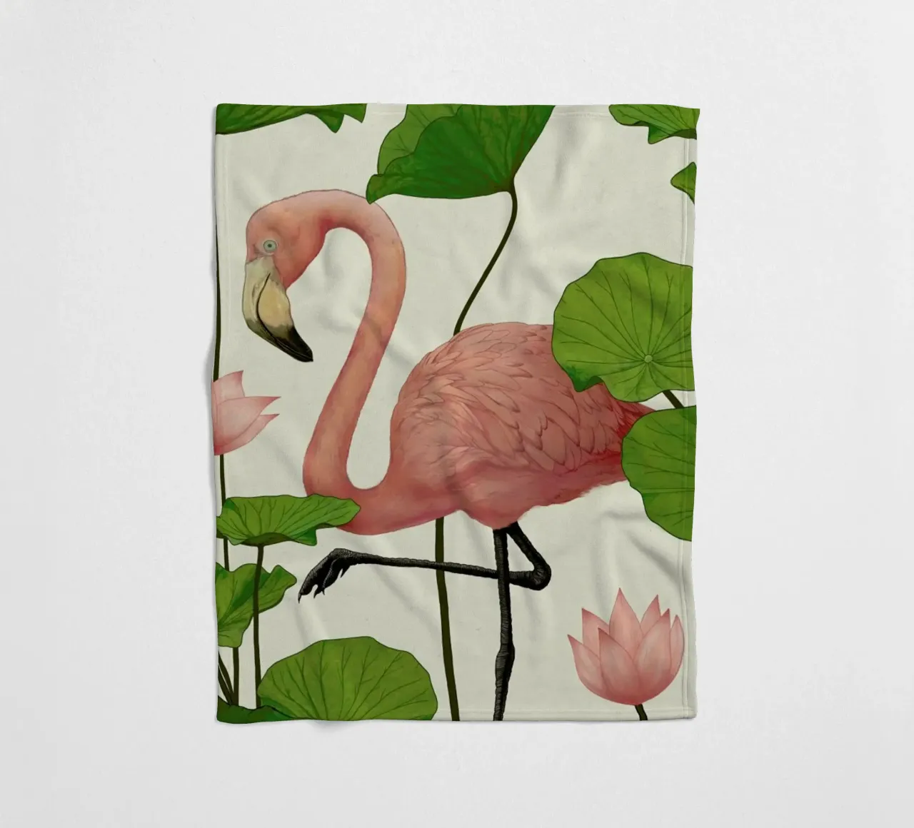 Flamingo Fleecedecke von Laura Graves