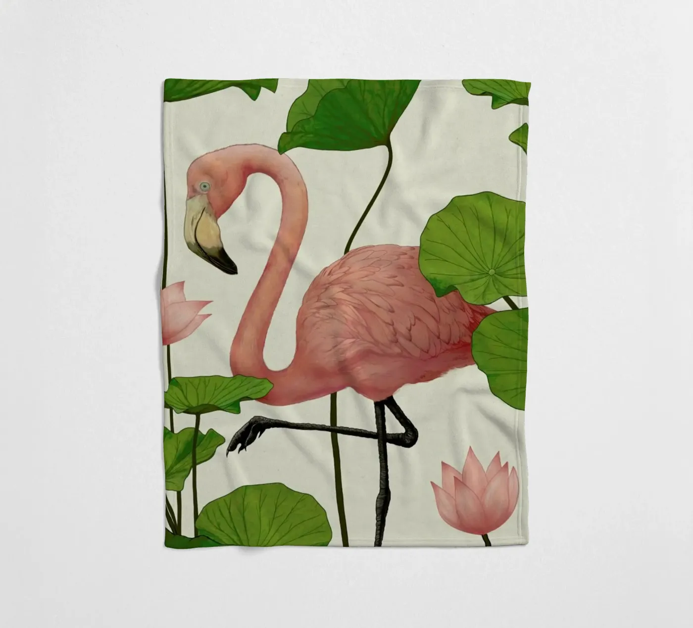 Flamingo Fleecedecke von Laura Graves