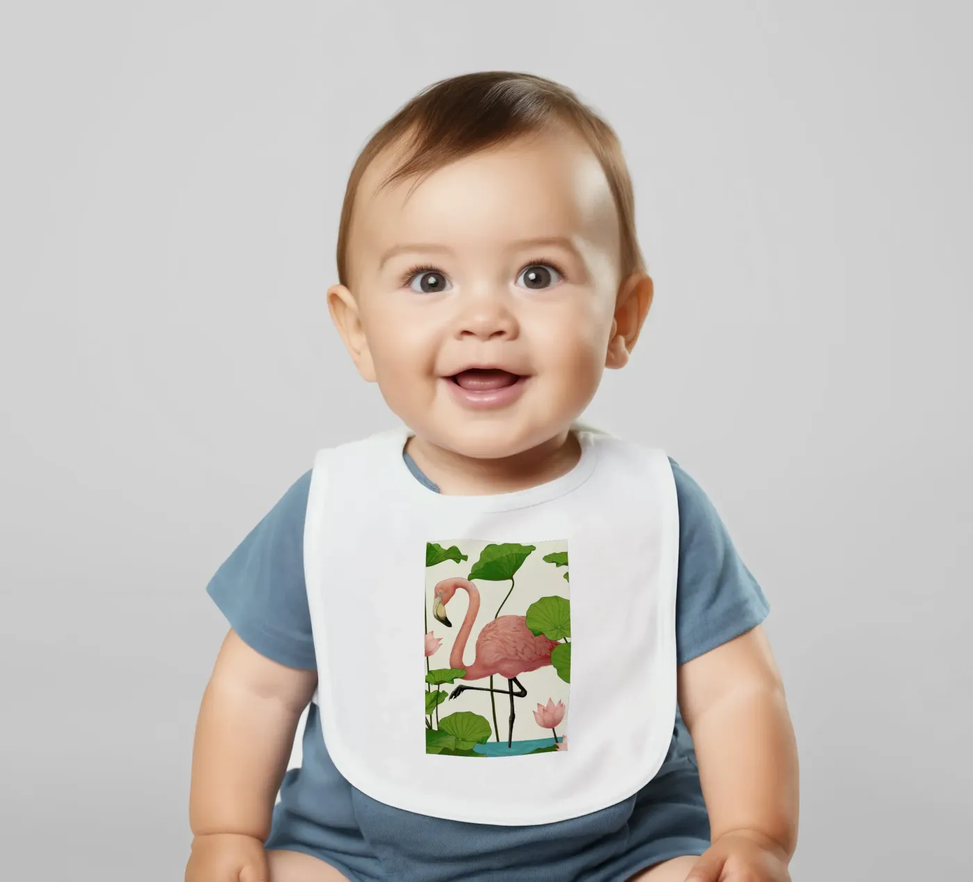 Flamingo bavaglino da Laura Graves