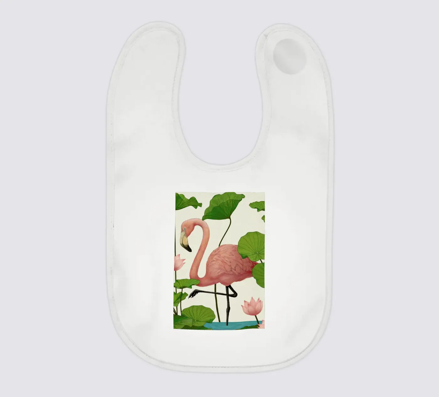 Flamingo Babylätzchen von Laura Graves