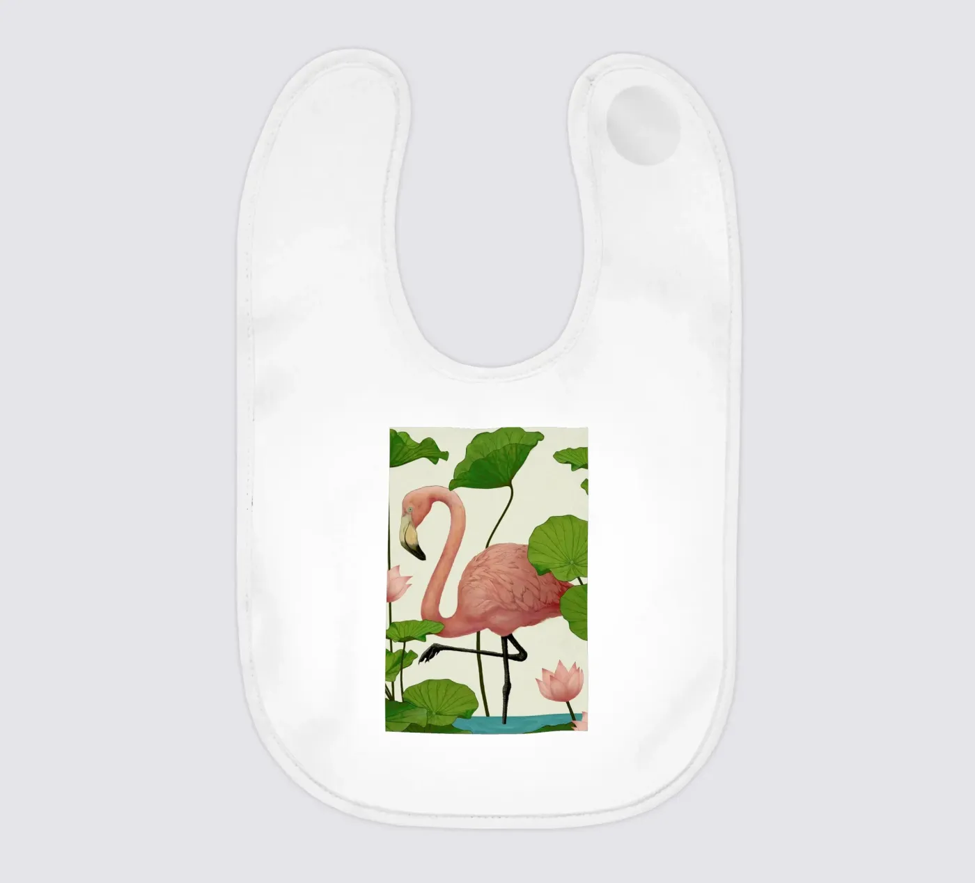 Flamingo Babylätzchen von Laura Graves