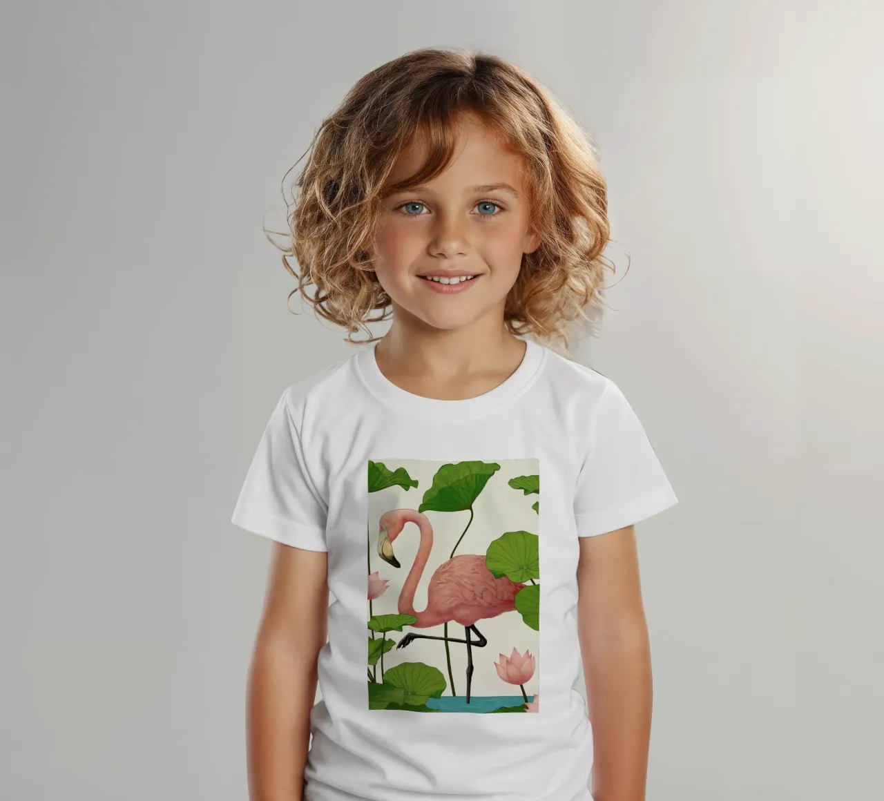 Flamingo t-shirt bambini da Laura Graves