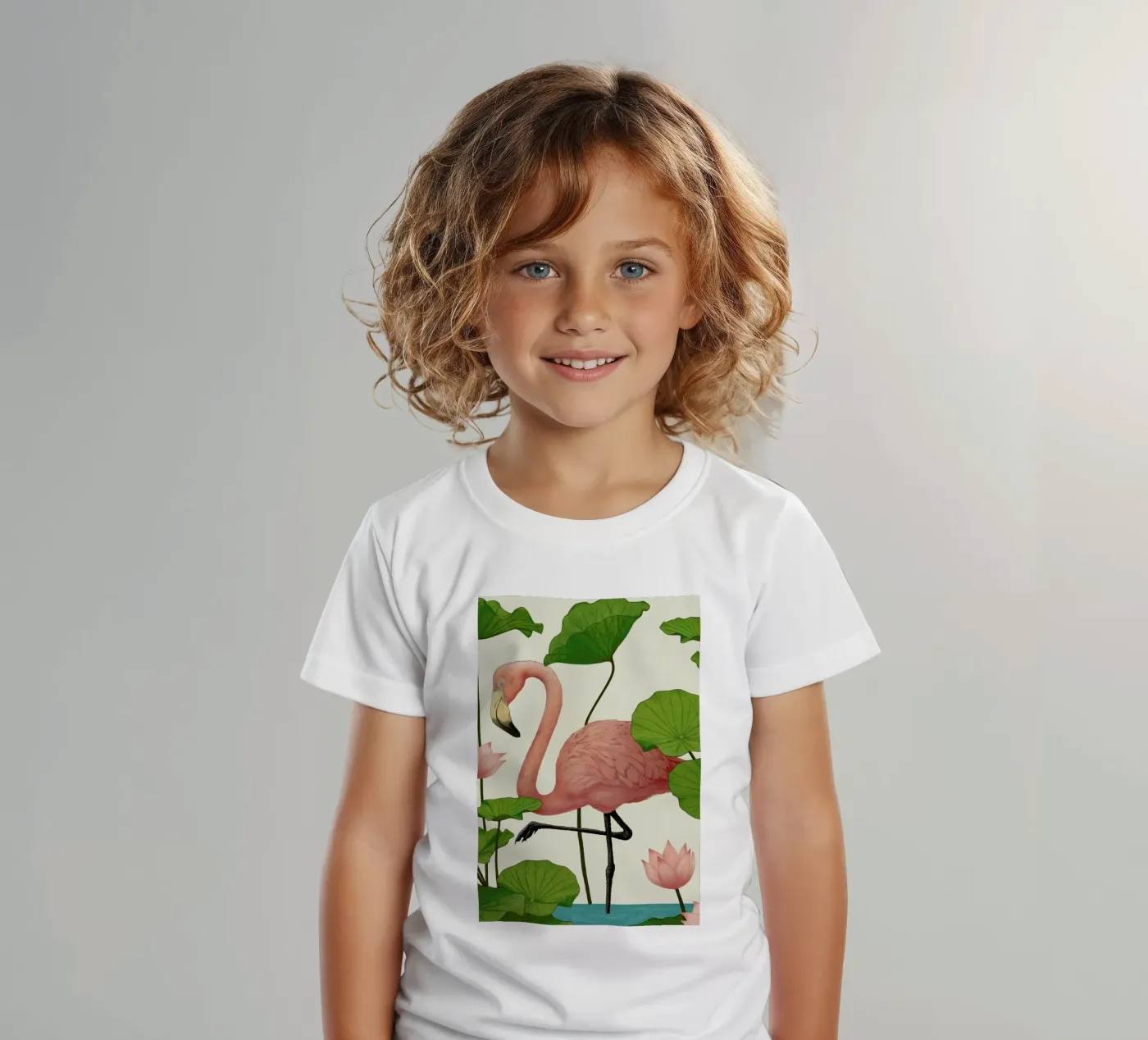 Flamingo t-shirt bambini da Laura Graves