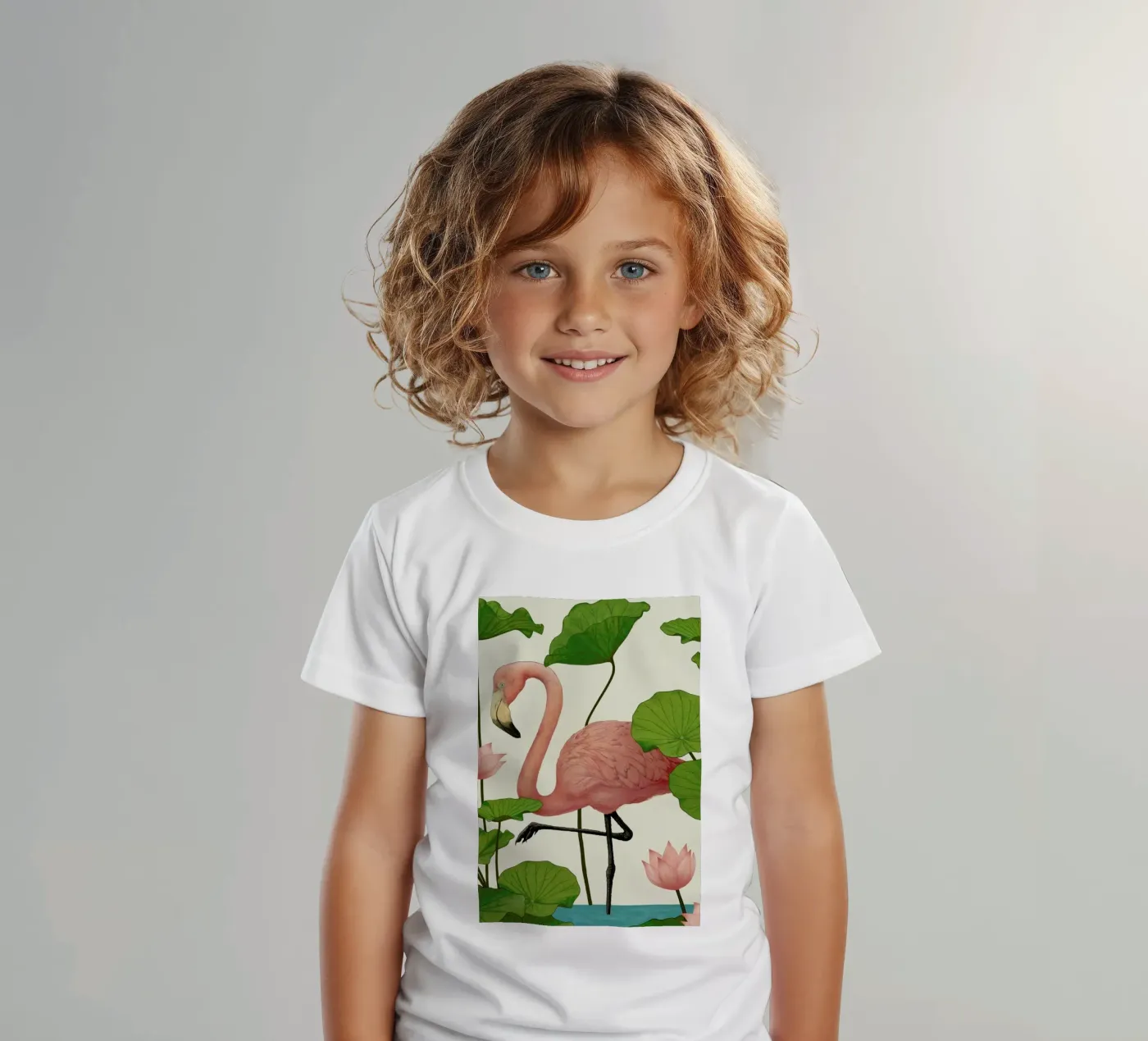 Flamingo kinder t-shirt van Laura Graves