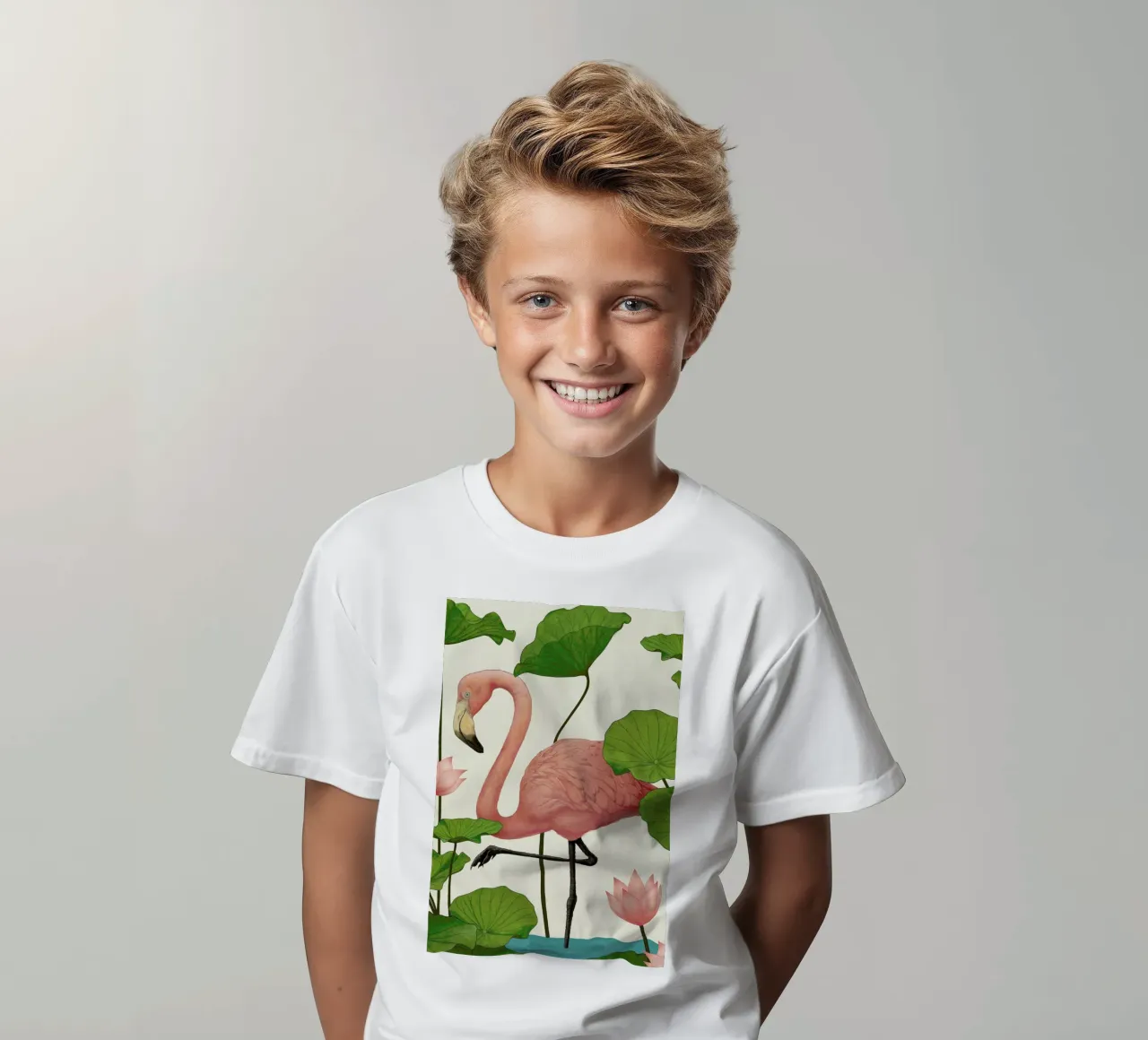 Flamingo t-shirt bambini da Laura Graves