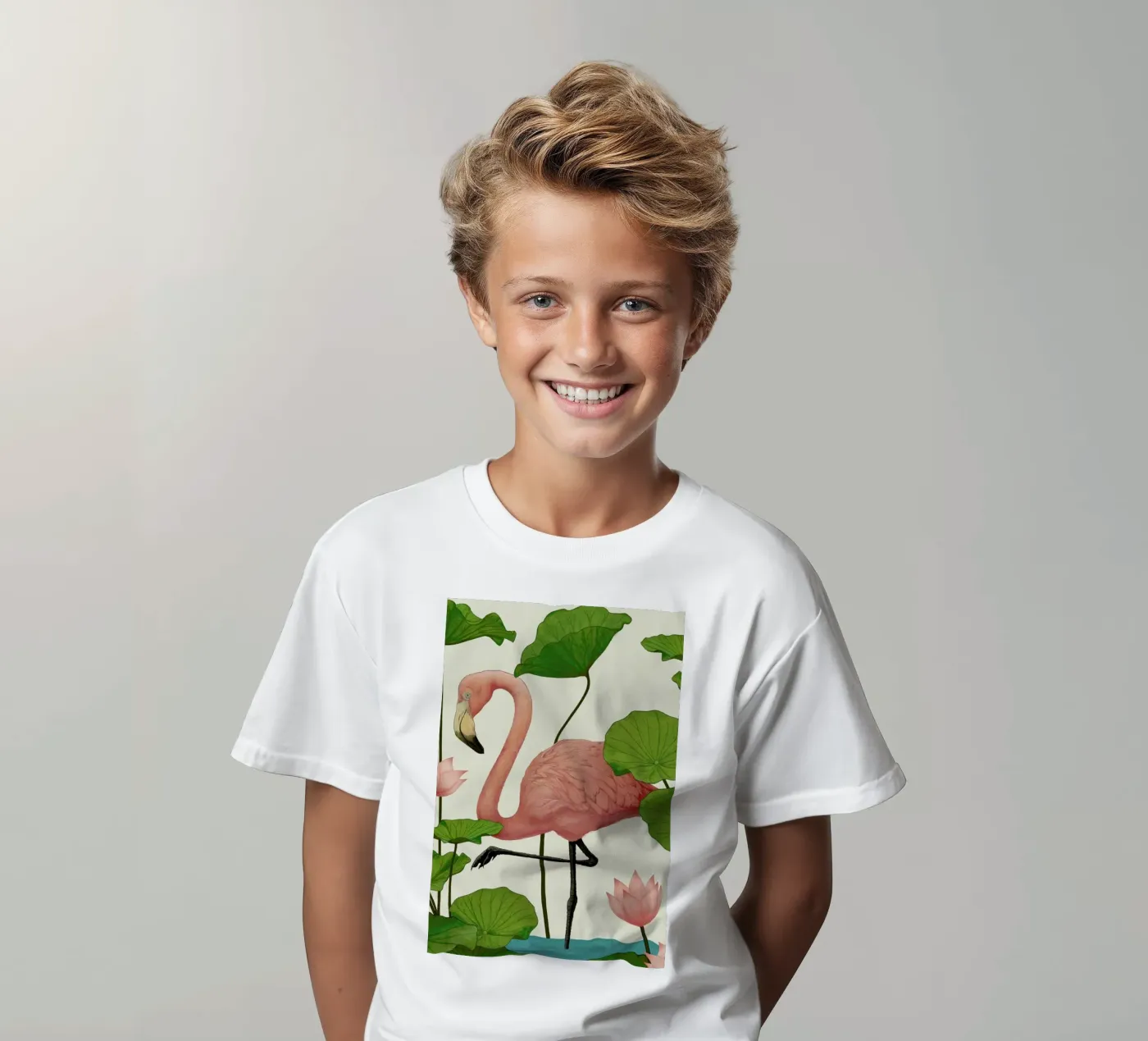 Flamingo kinder t-shirt van Laura Graves