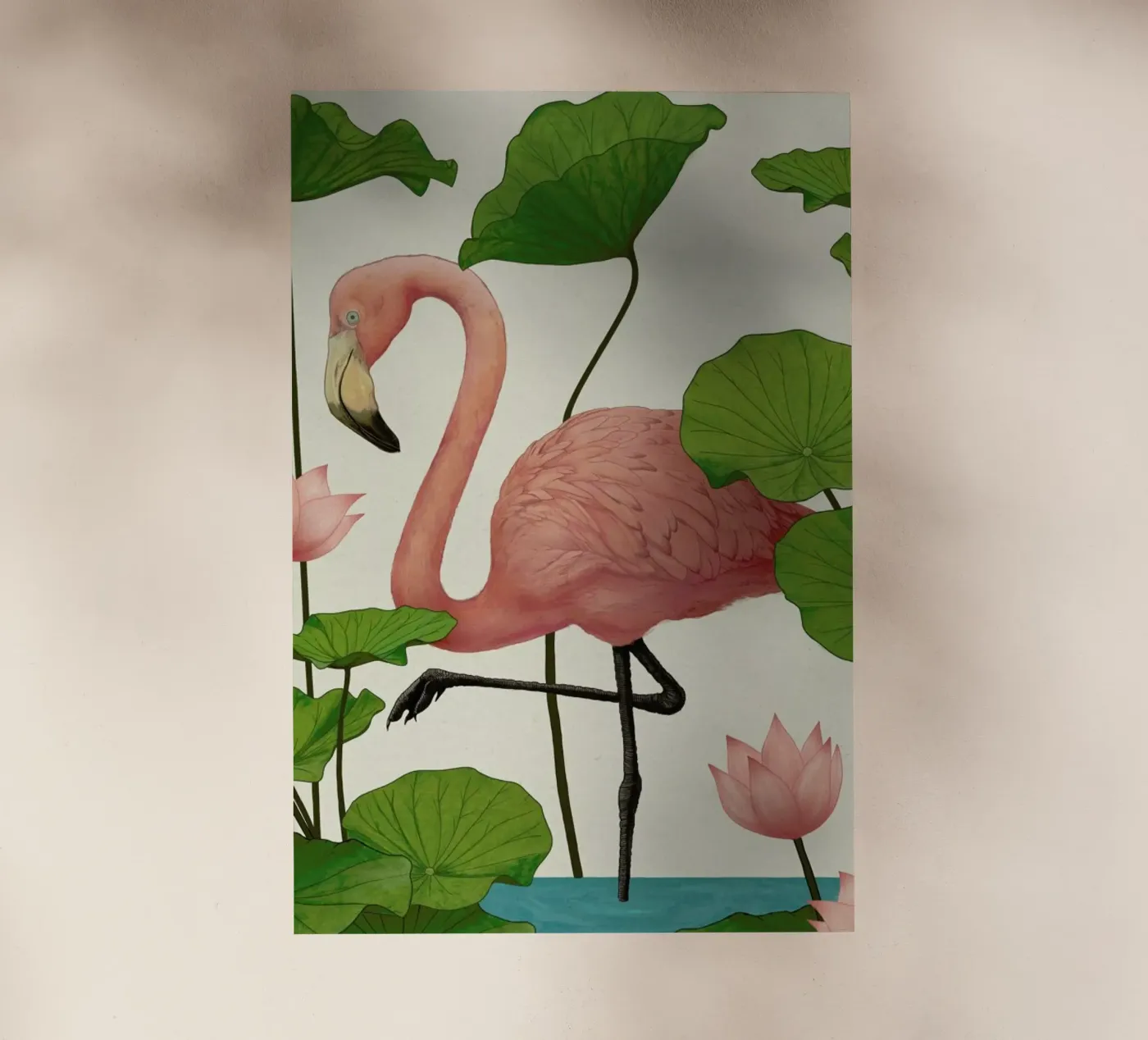Flamingo pellicola backlit da Laura Graves