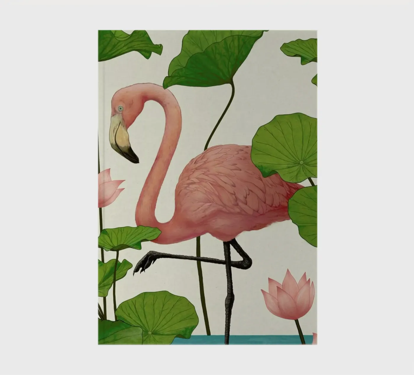Flamingo notebook by Laura Graves