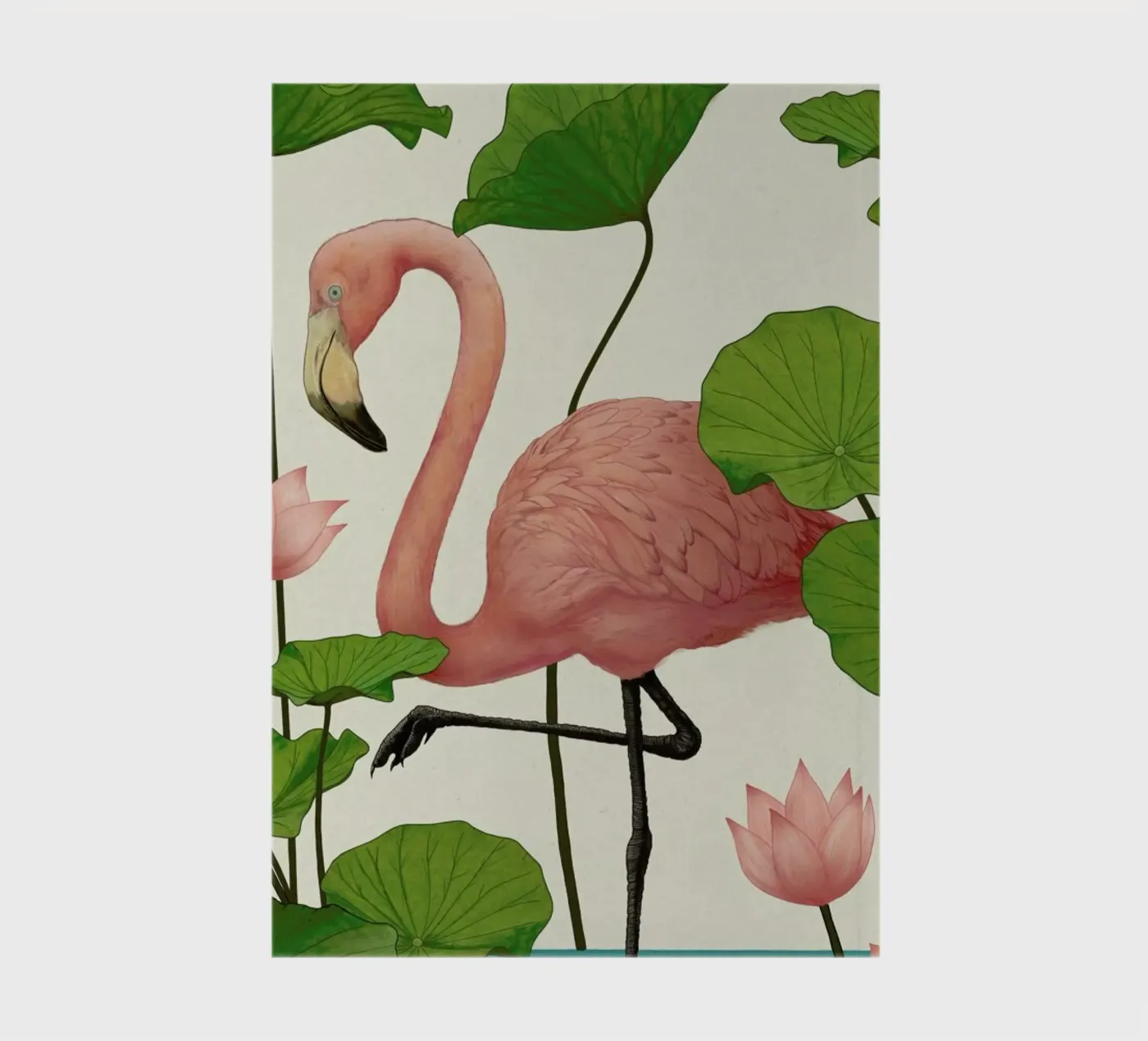 Flamingo notebook by Laura Graves