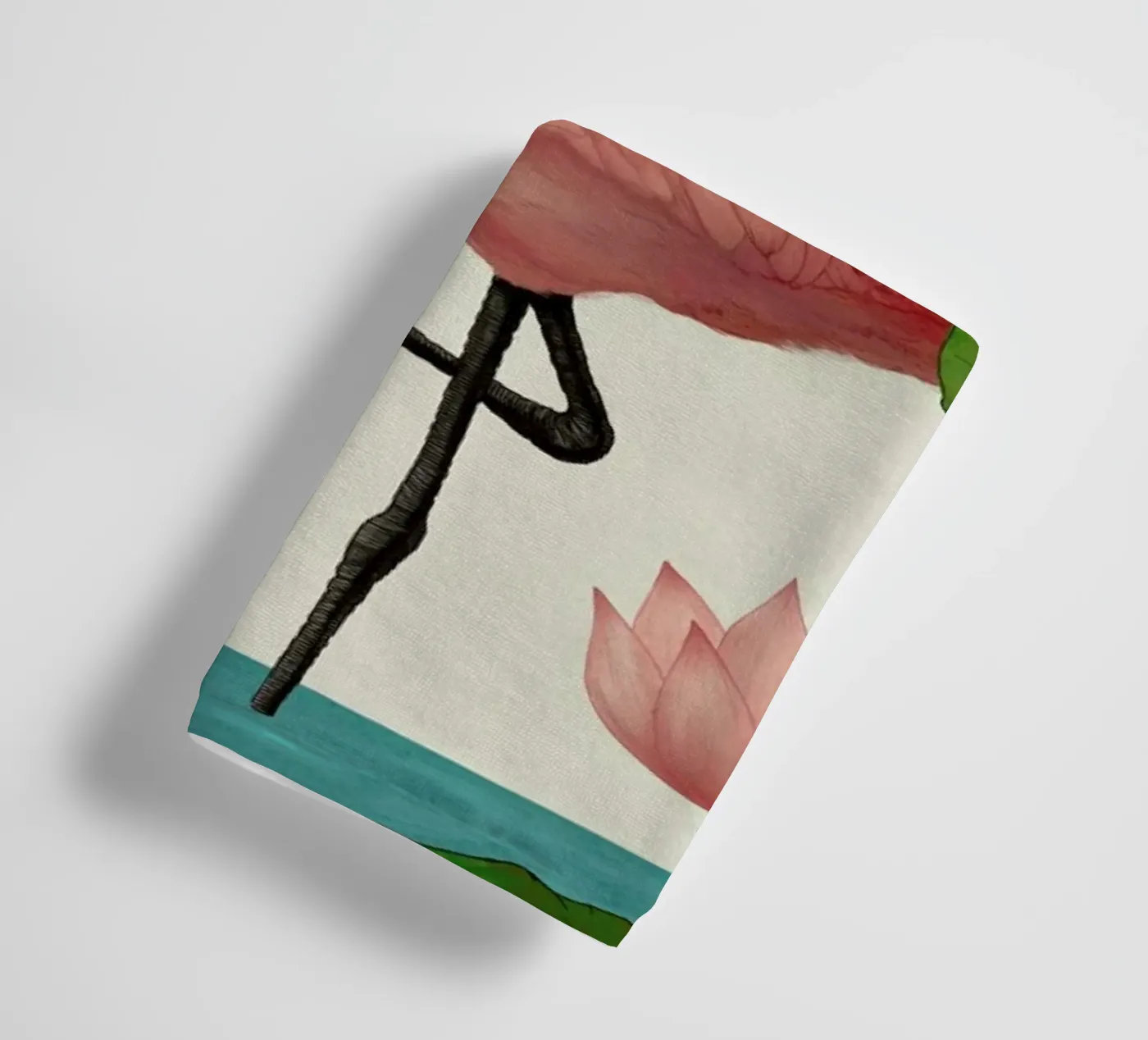Flamingo towel by Laura Graves