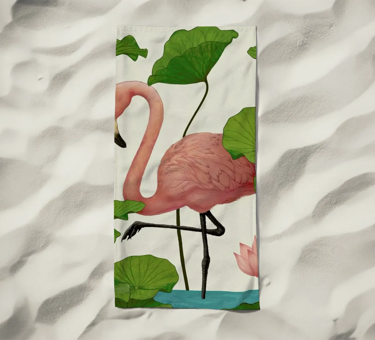 Flamingo telo mare da Laura Graves