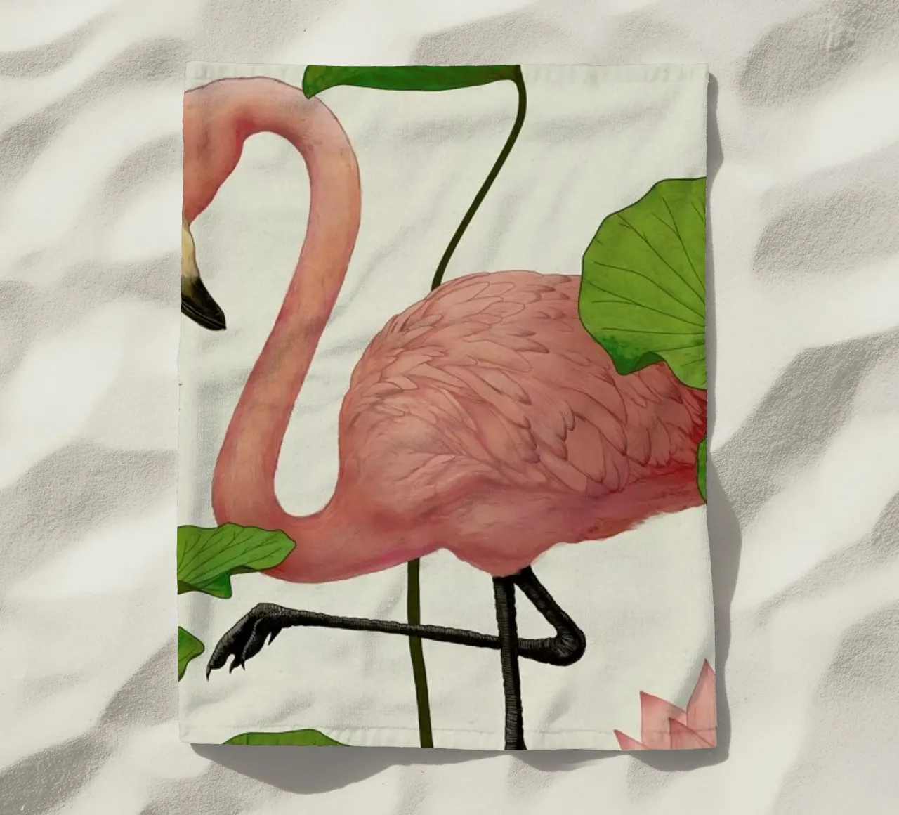 Flamingo telo mare da Laura Graves
