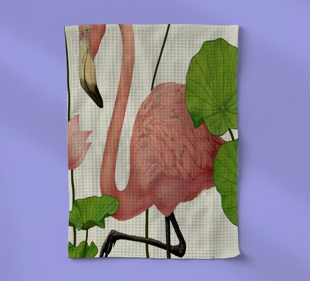 Flamingo Geschirrtuch von Laura Graves