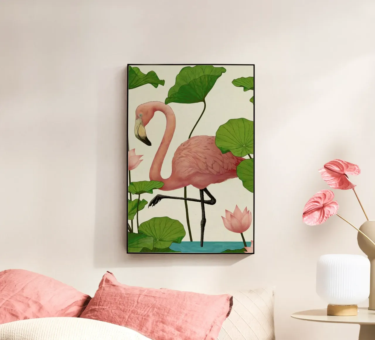 Flamingo plexiglass da Laura Graves