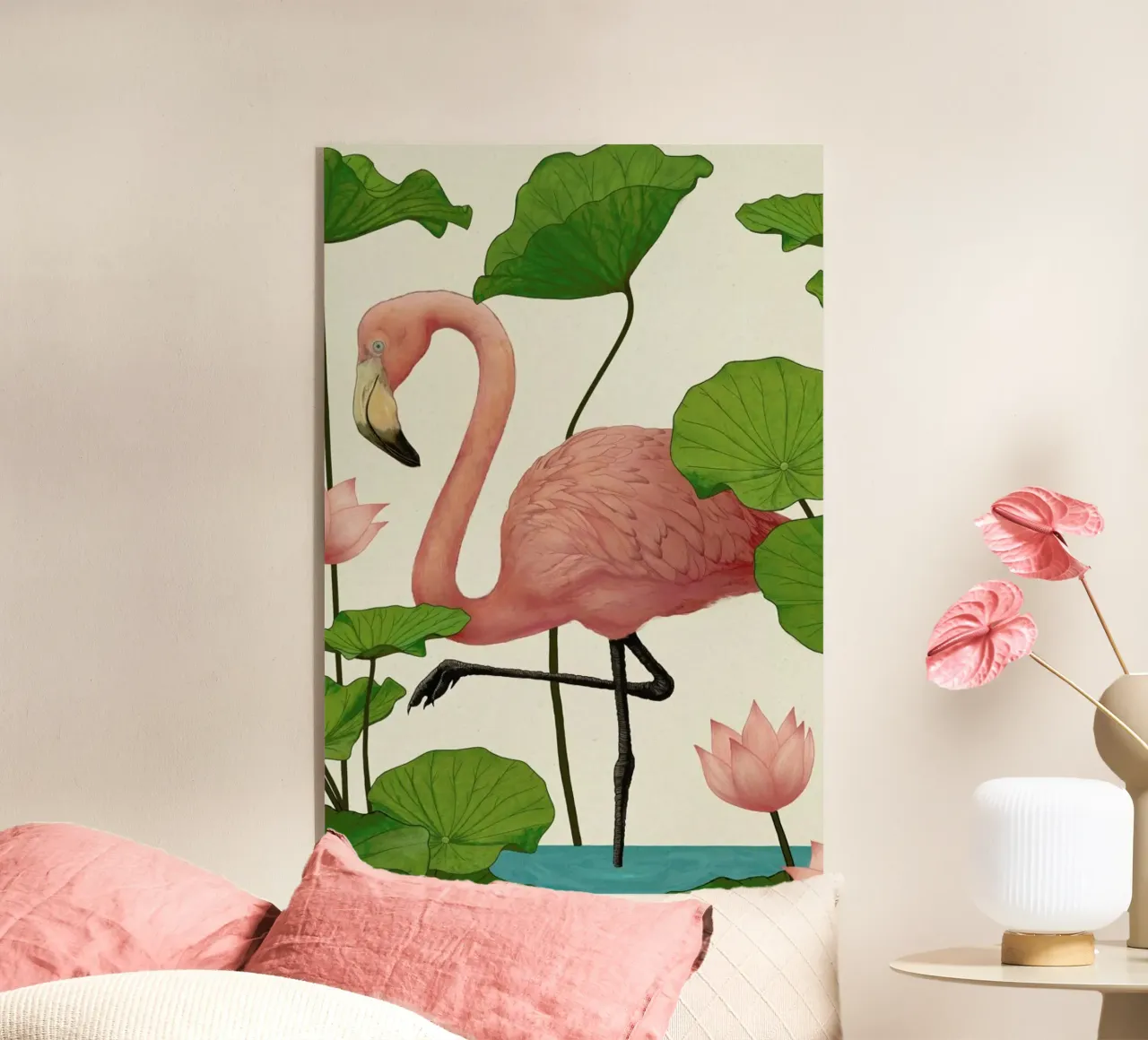 Flamingo plexiglass da Laura Graves