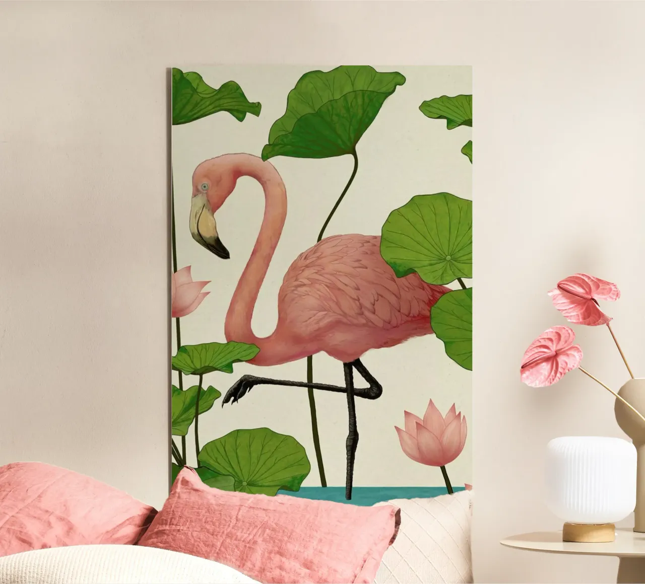 Flamingo alluminio dibond da Laura Graves