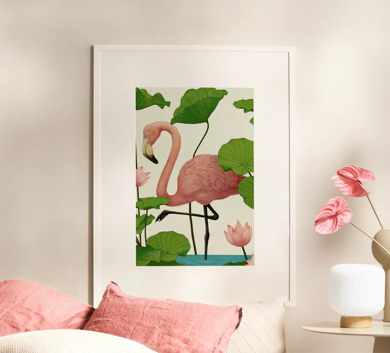 Flamingo poster da Laura Graves