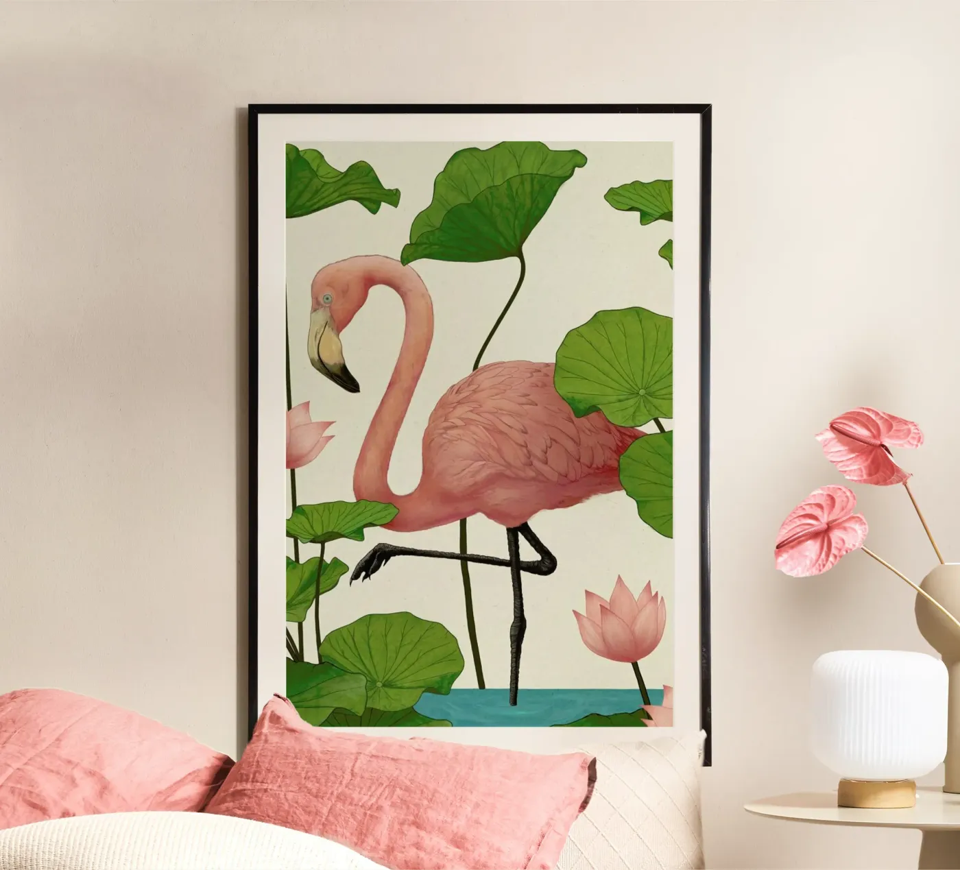 Flamingo poster da Laura Graves
