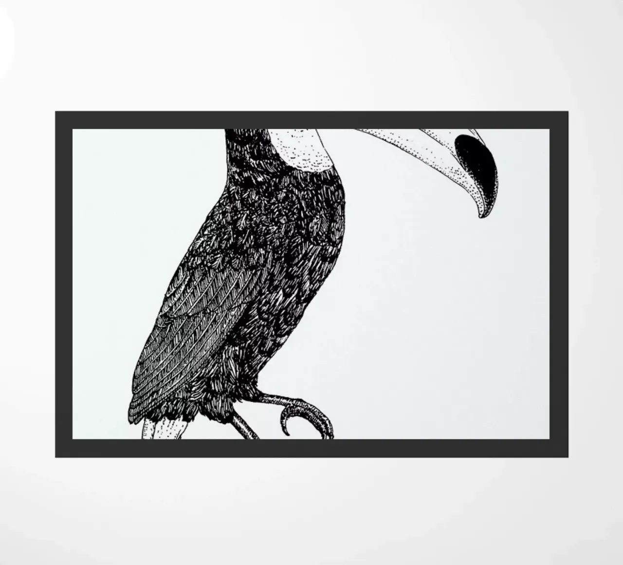 Toco Bw doormat by Florent Bodart