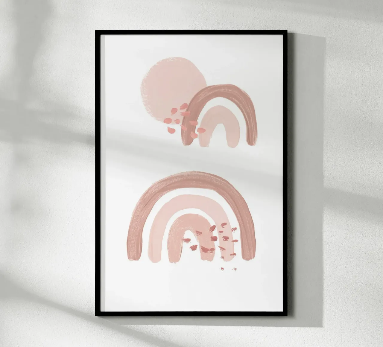 Rainbow Acrylic poster con telaio in legno da KRUTH DESIGN