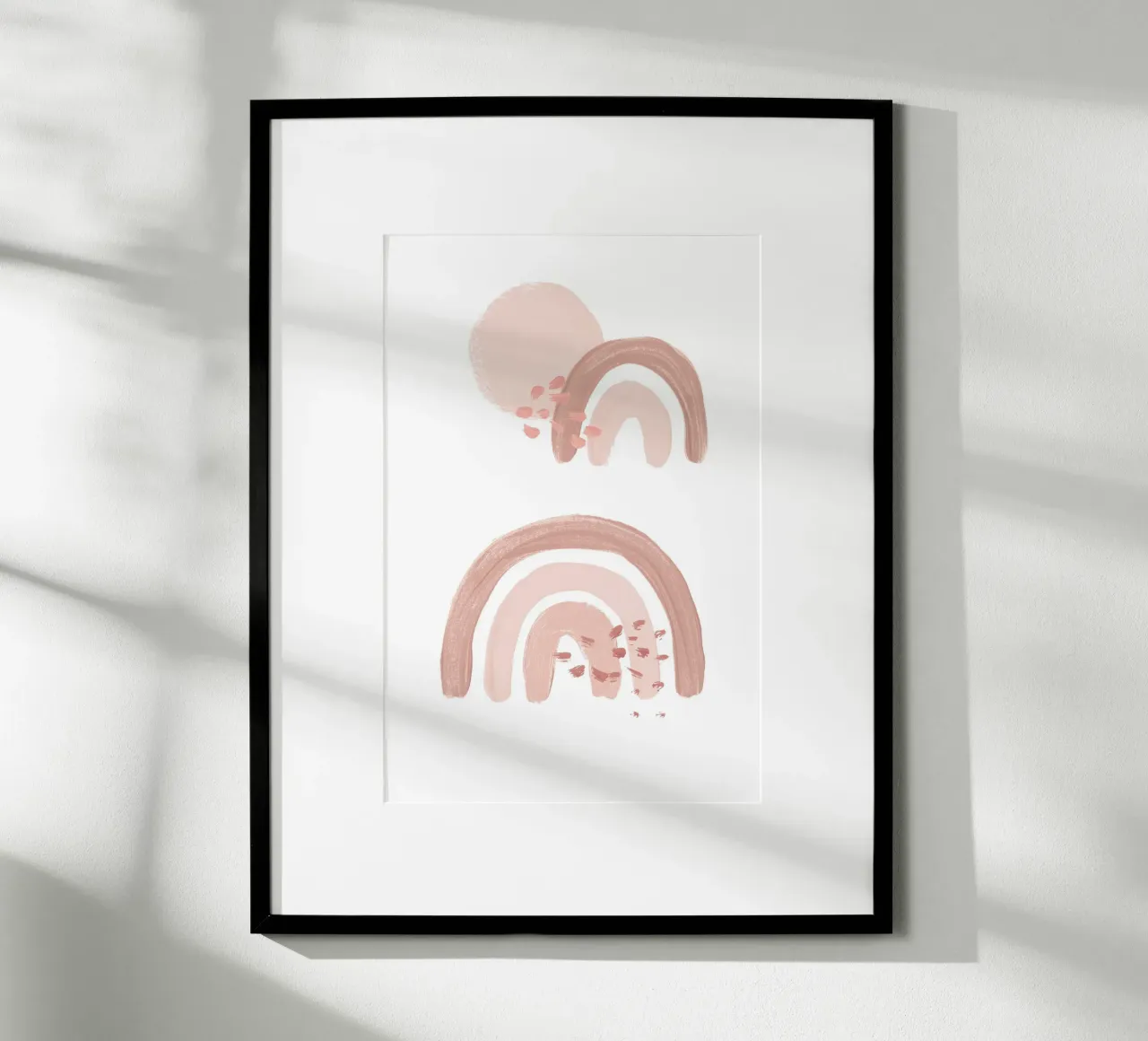 Rainbow Acrylic poster con telaio in legno da KRUTH DESIGN