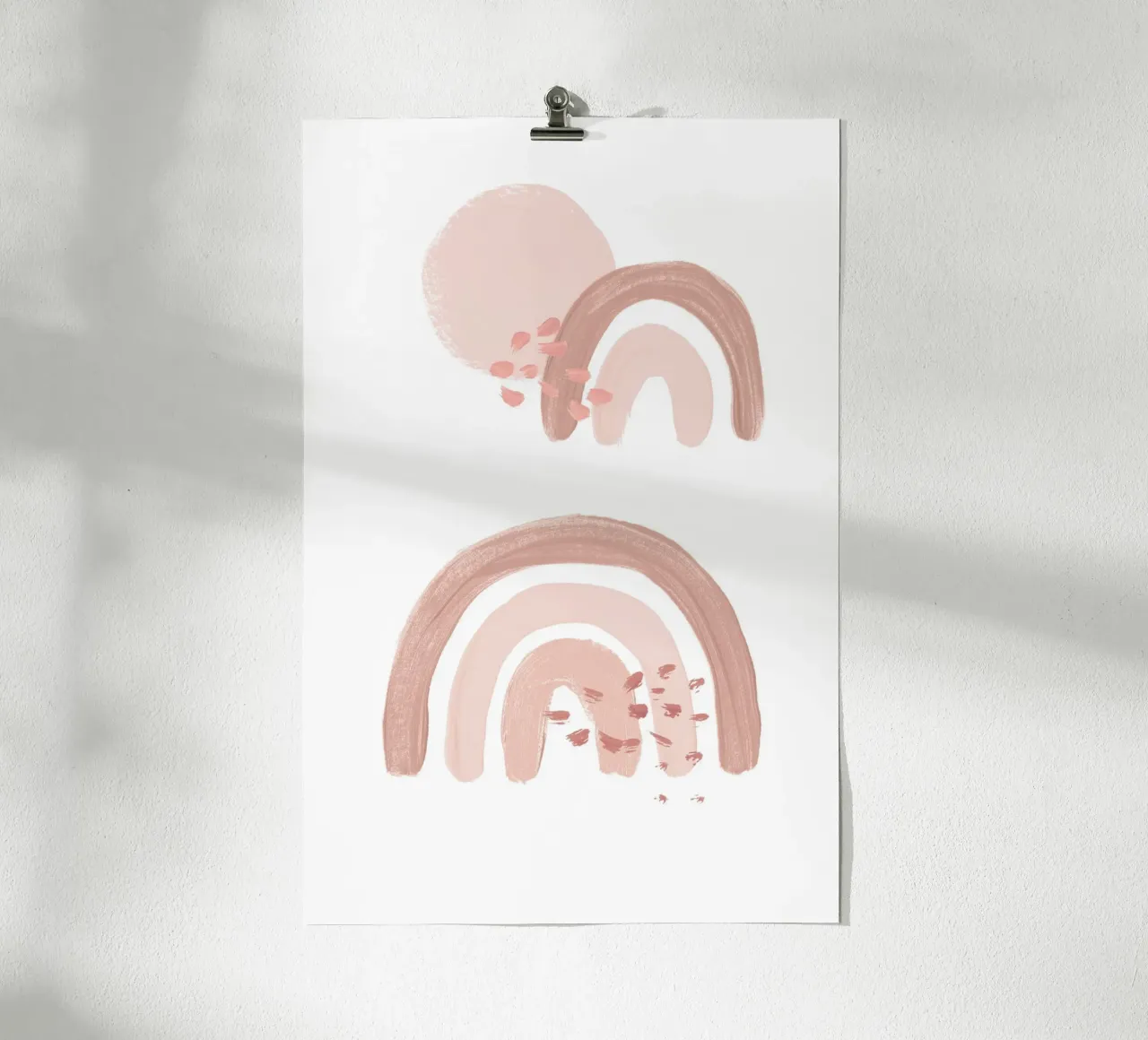 Rainbow Acrylic poster con telaio in legno da KRUTH DESIGN
