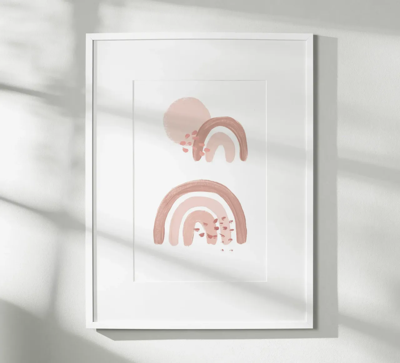 Rainbow Acrylic poster con telaio in legno da KRUTH DESIGN