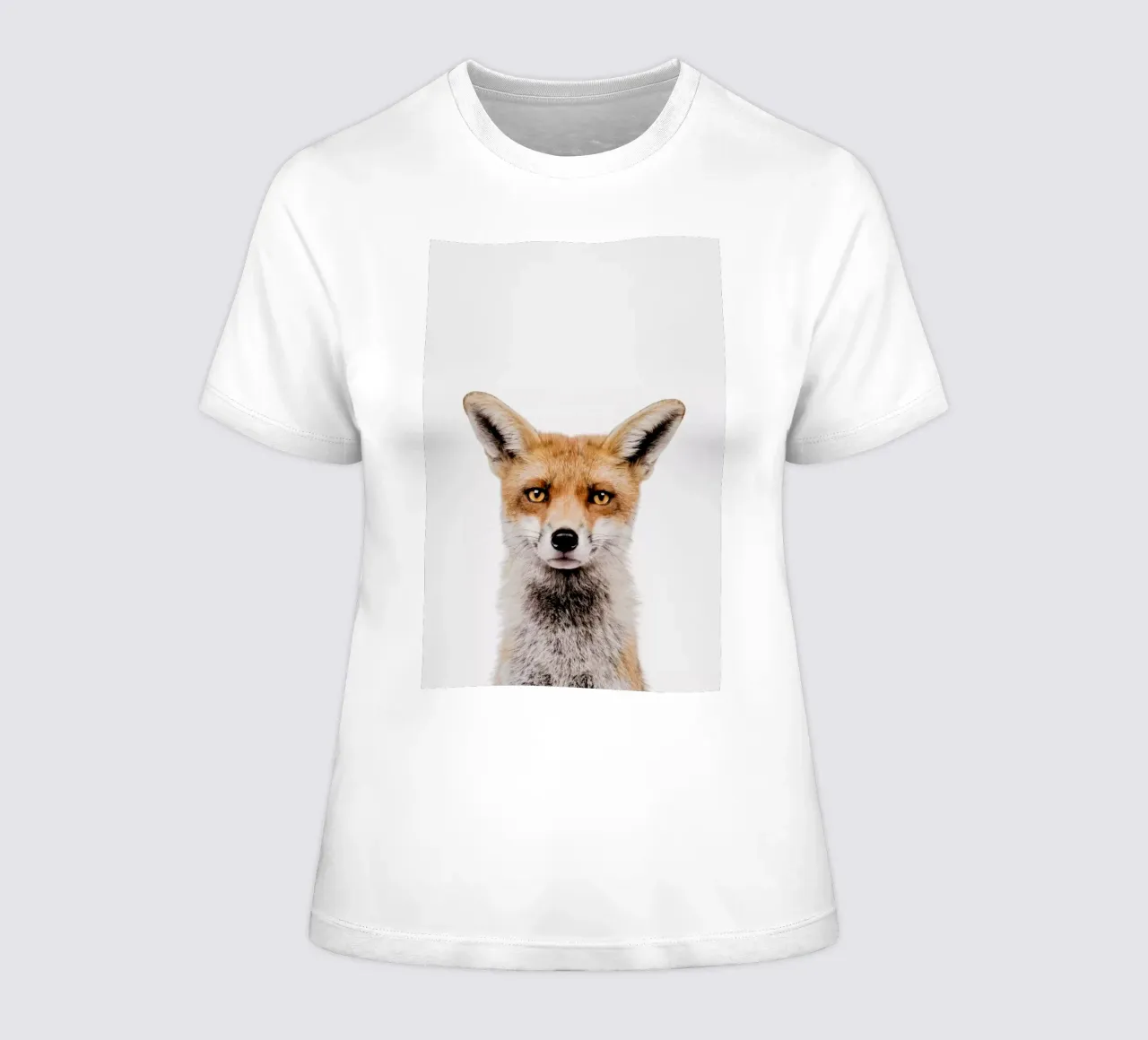 Fox women's fitted t-shirt by Paws & Claws