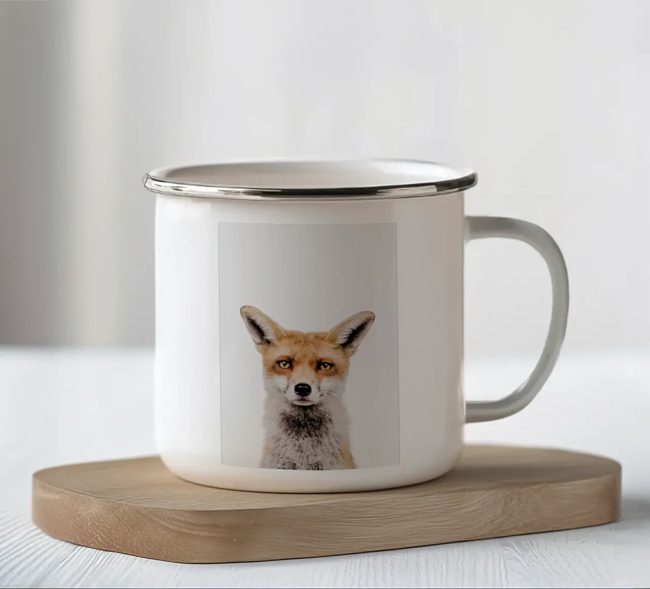 Fox tazza in smalto da Paws & Claws