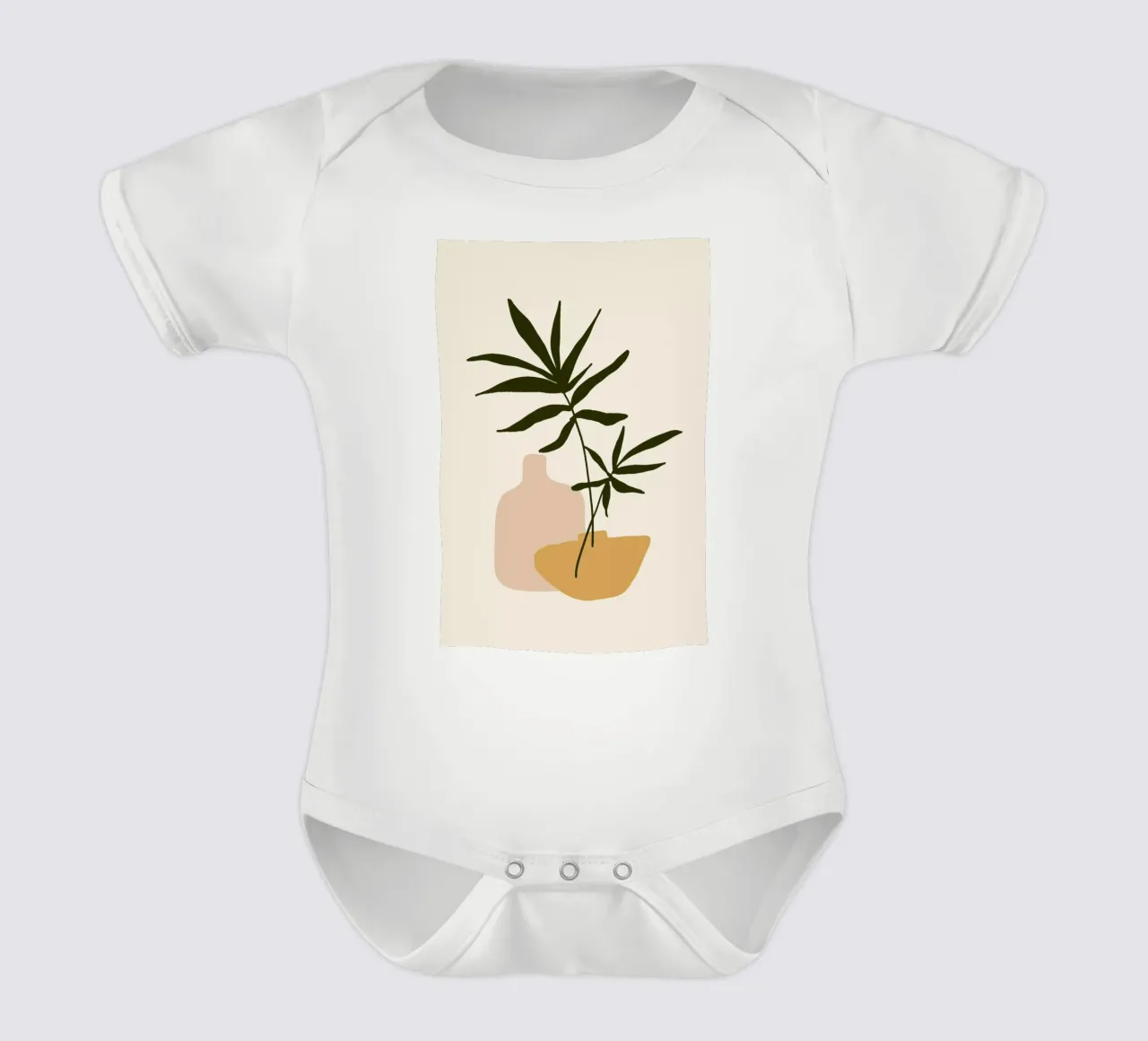 Vases short-sleeve baby romper by Pure