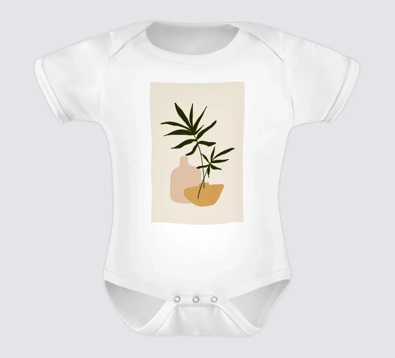 Vases short-sleeve baby romper by Pure