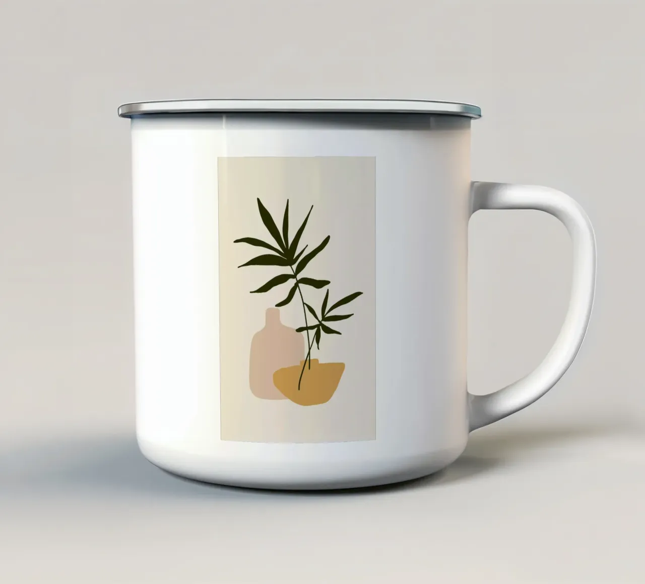 Vases taza de esmalte de Pure