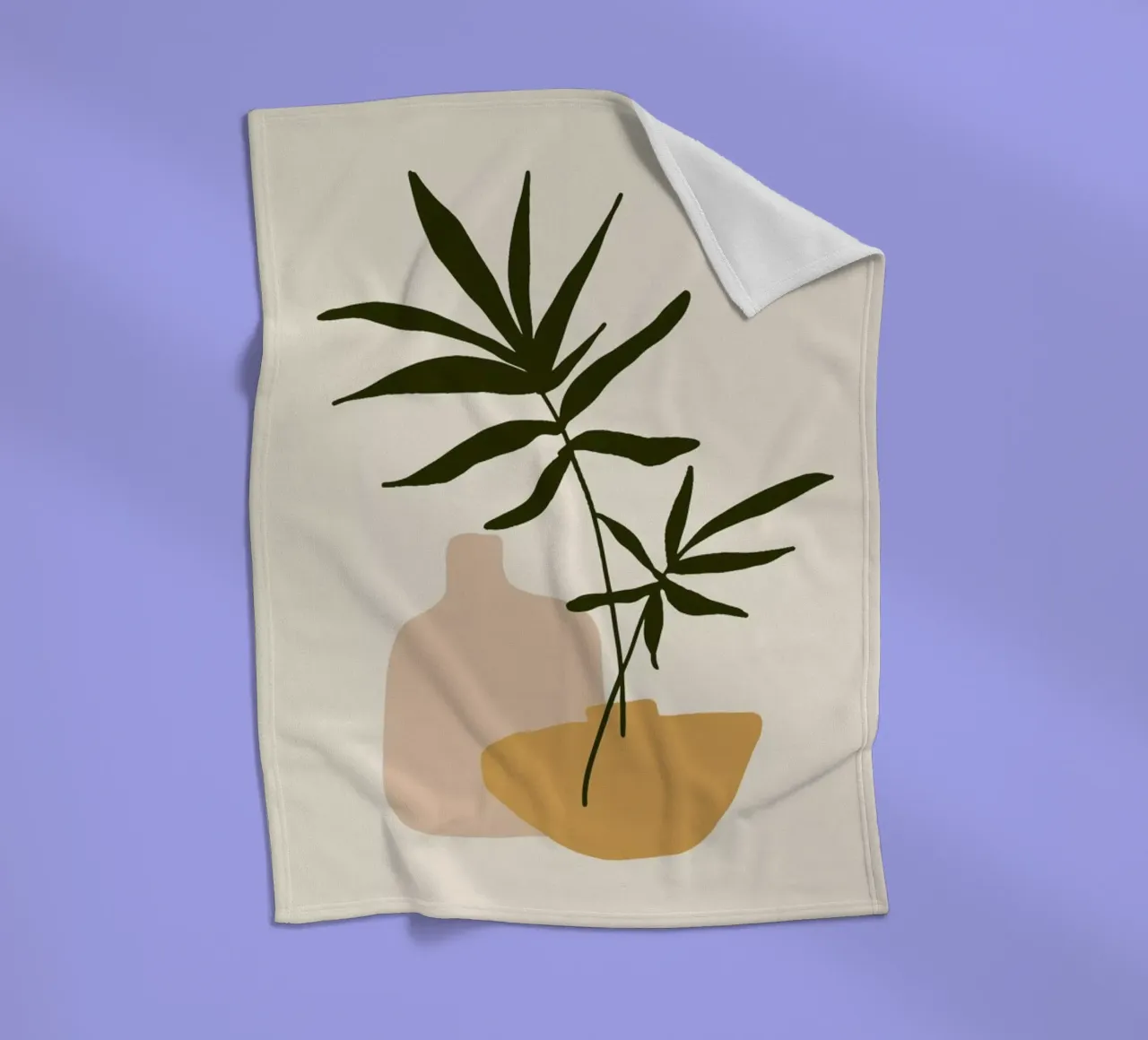 Vases fleece blanket by Pure