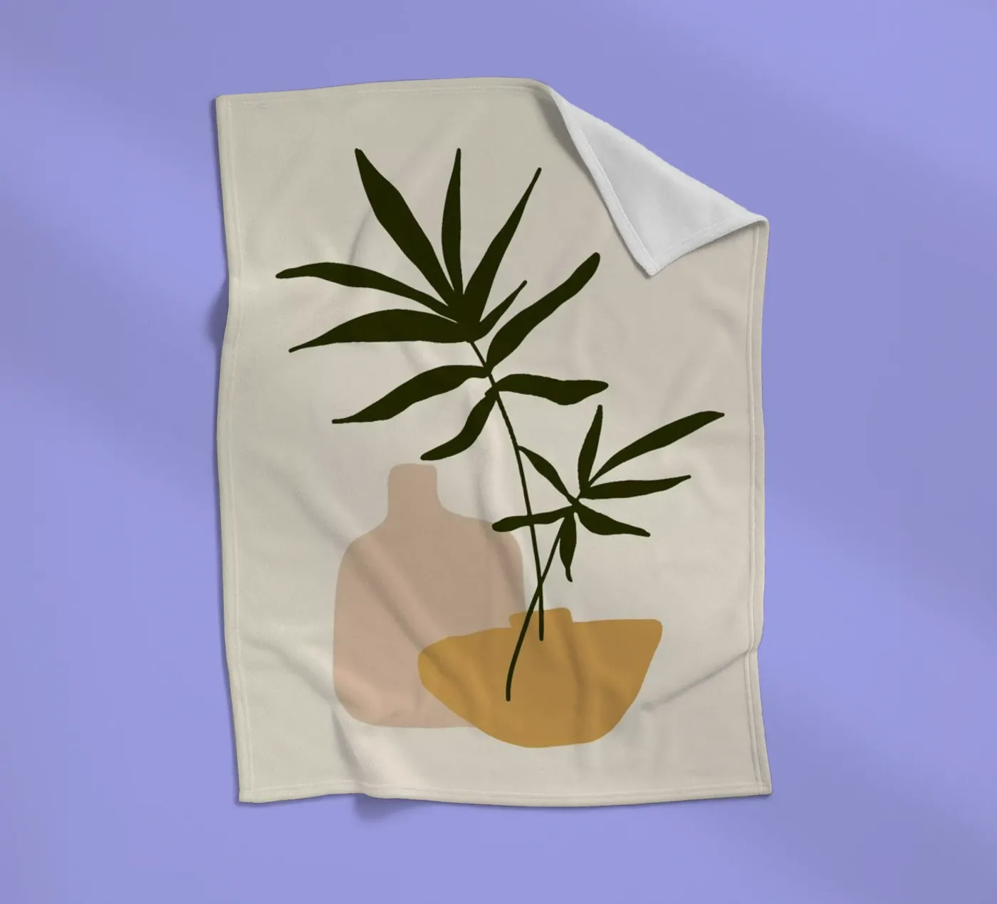Vases fleece blanket by Pure