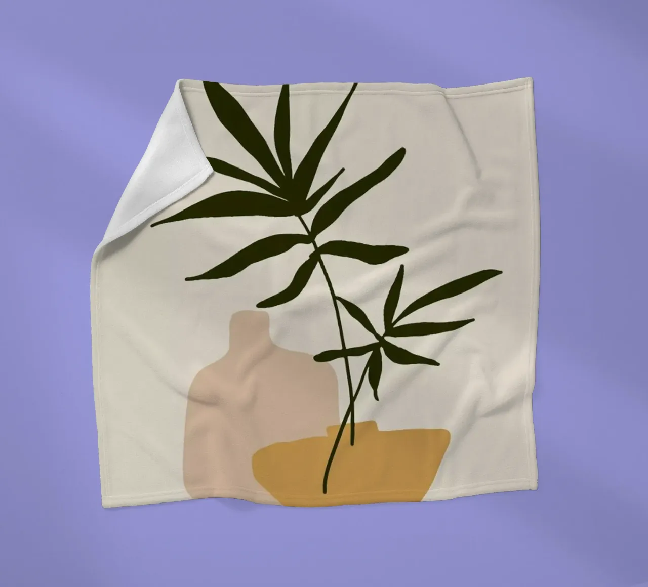 Vases fleece blanket by Pure