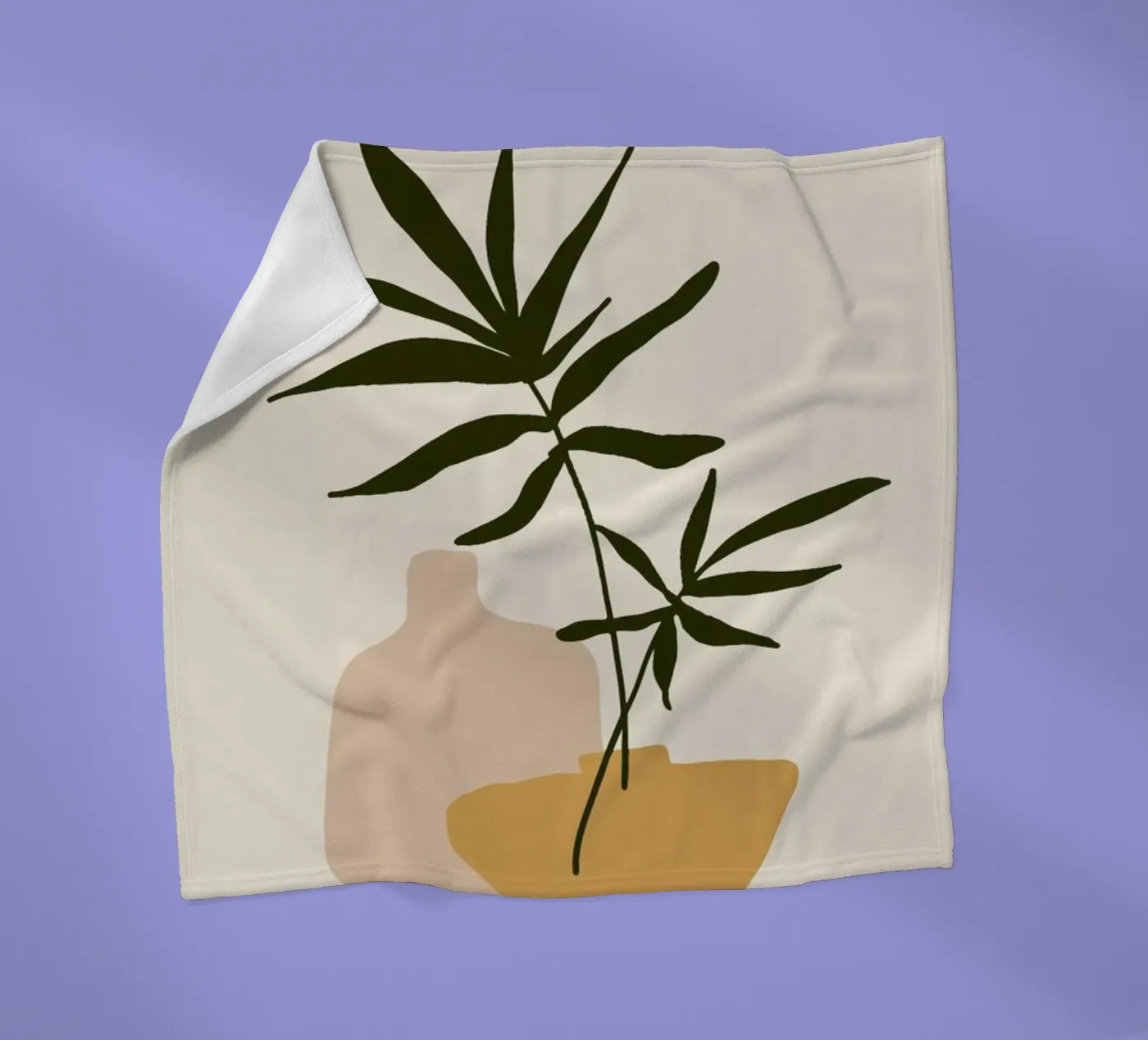 Vases fleece blanket by Pure