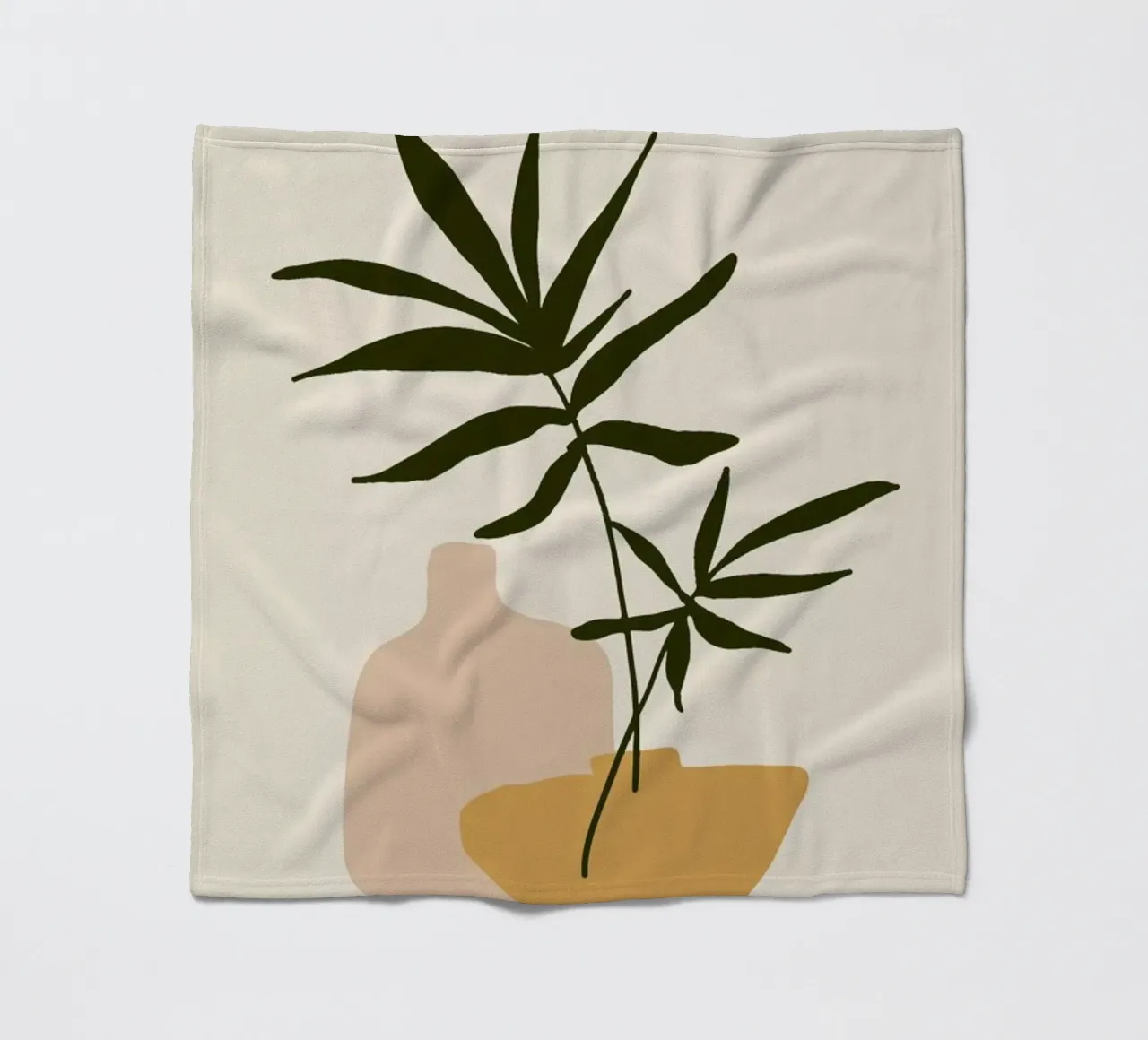 Vases fleece blanket by Pure