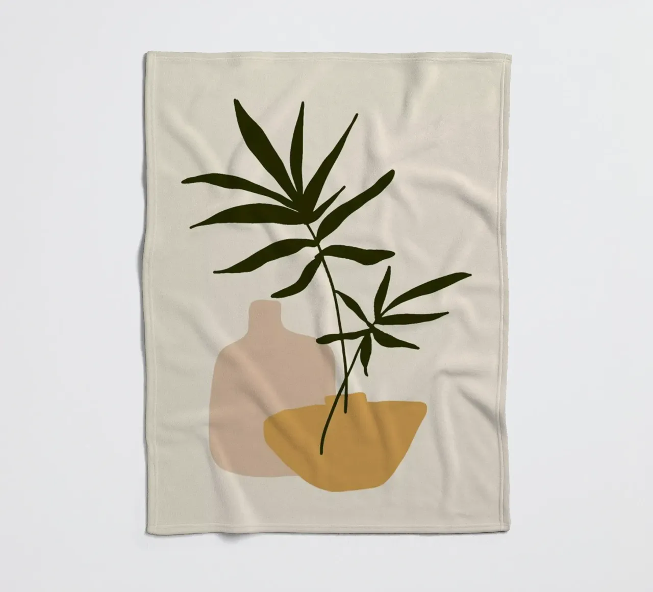 Vases fleece blanket by Pure