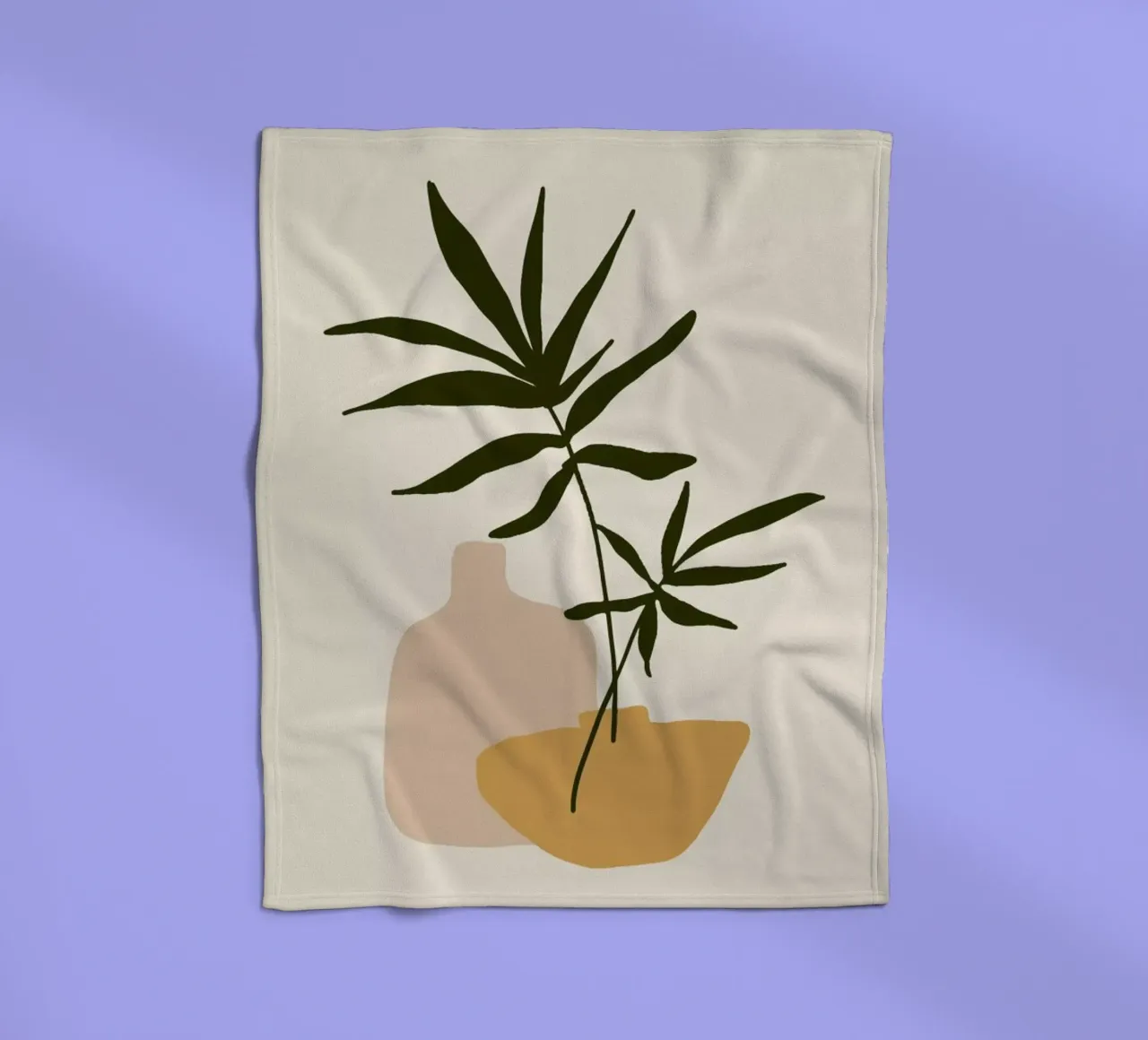 Vases fleece blanket by Pure