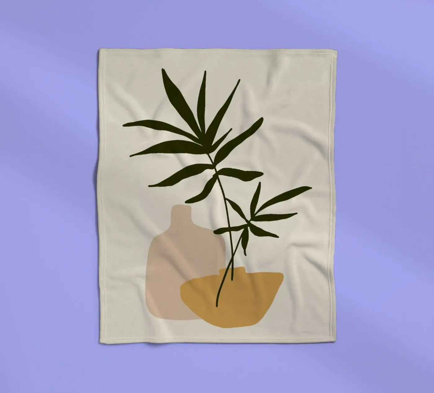 Vases fleece blanket by Pure