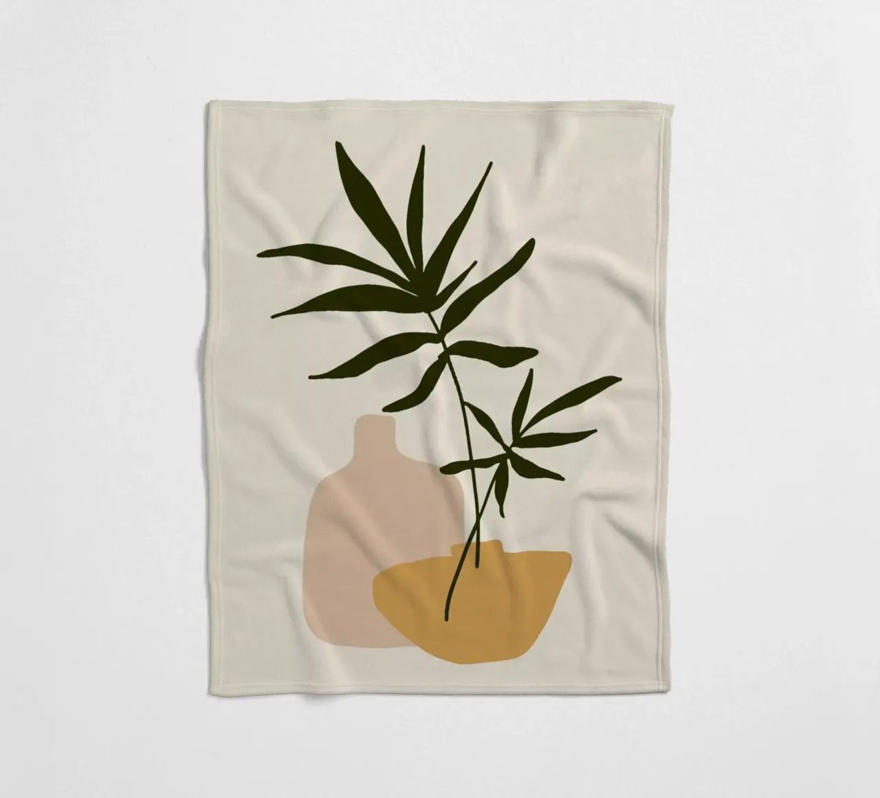 Vases fleece blanket by Pure