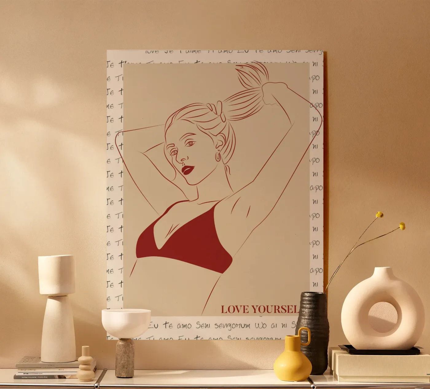 Self Love Acryl-Glas von Retro Love