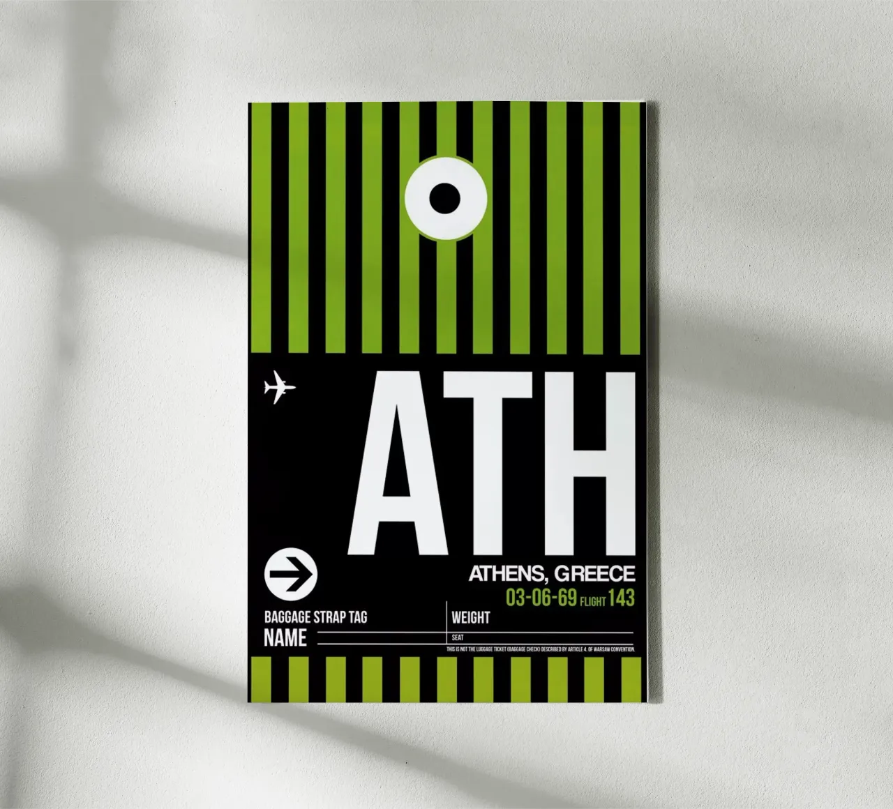 ATH-Athen tela con Cornice a cassetta da Naxart